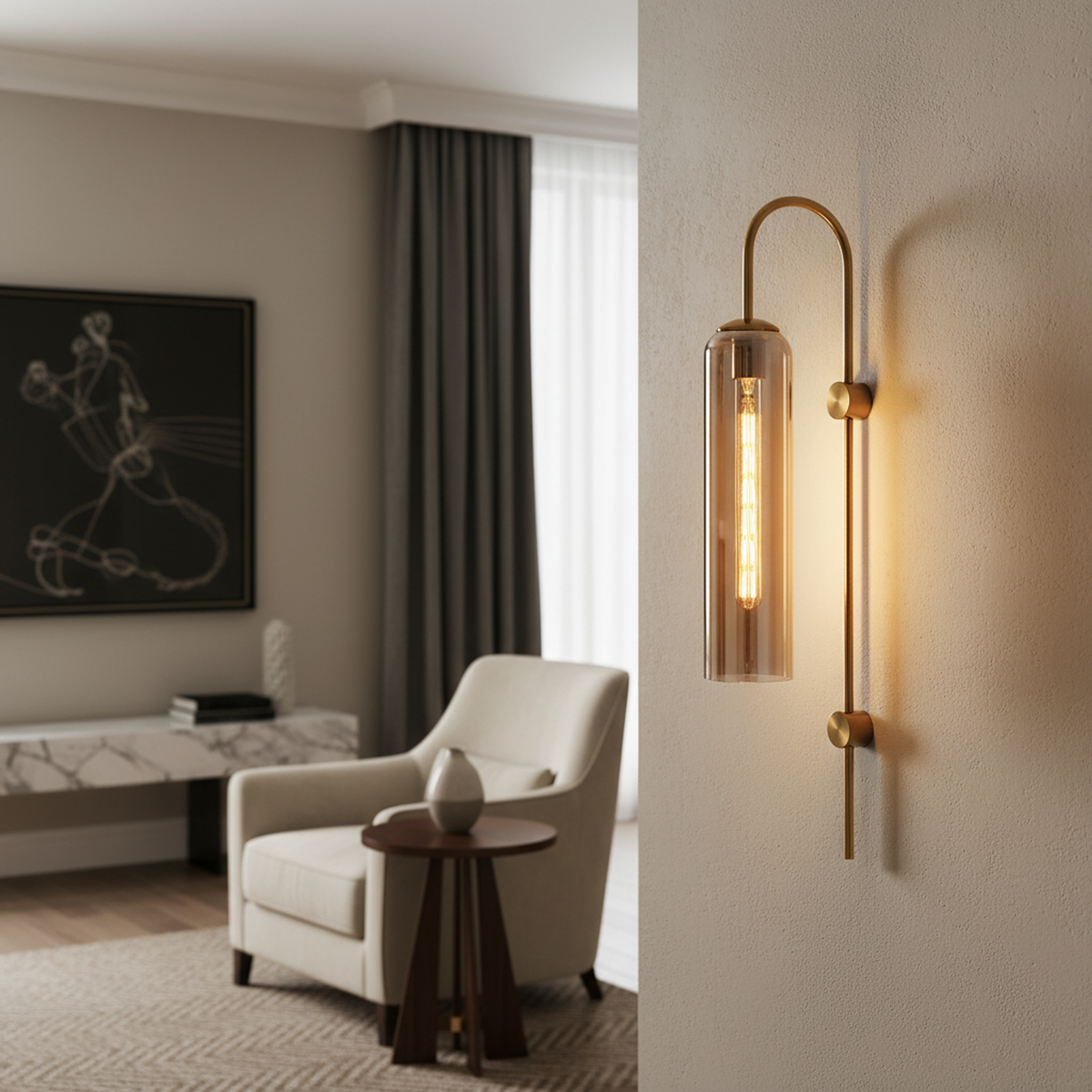 Modern Luxury Glass LED Wall Sconce