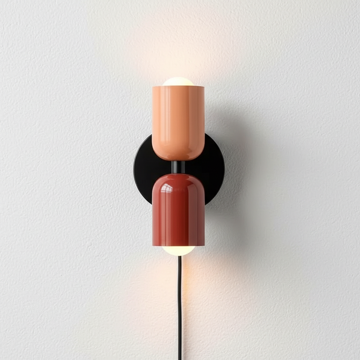 Black Nordic LED Wall Sconce
