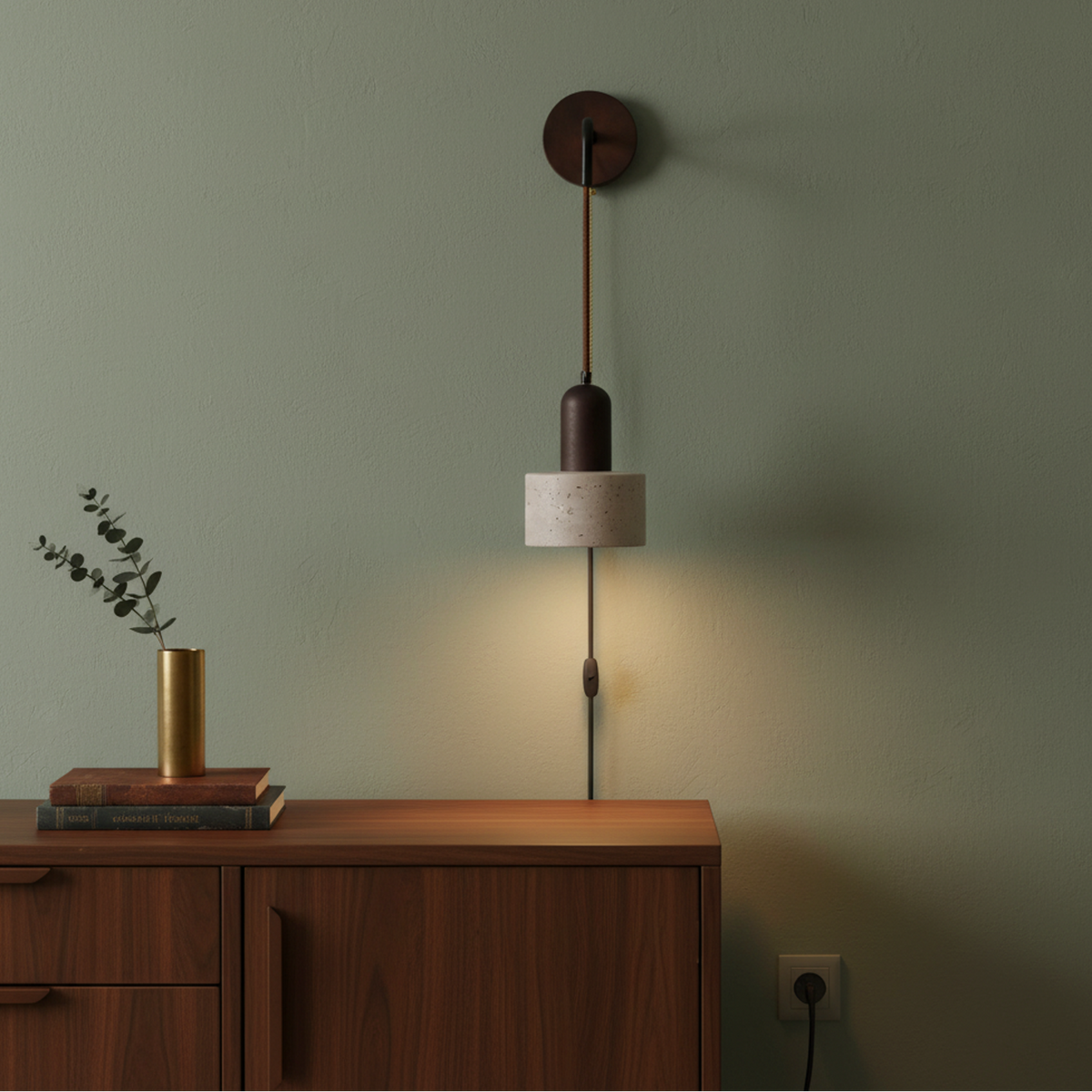 Pull Chain Modern Wall Sconce – Aspen