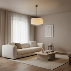 Modern Black Wabi Sabi Japanese Chandelier Warm Light