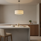 Modern Black Wabi Sabi Japanese Chandelier Warm Light