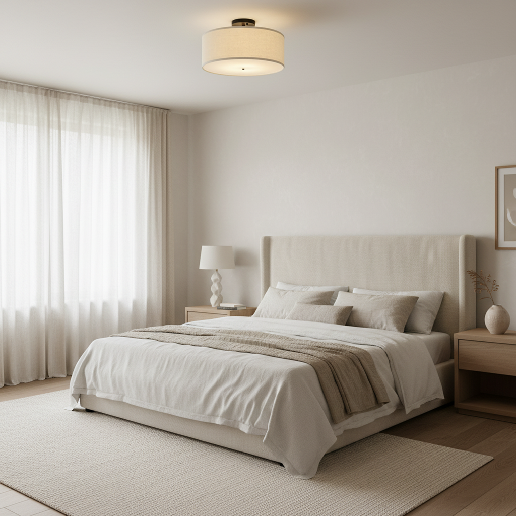 Modern White Wabi Sabi Japanese Chandelier Warm Light