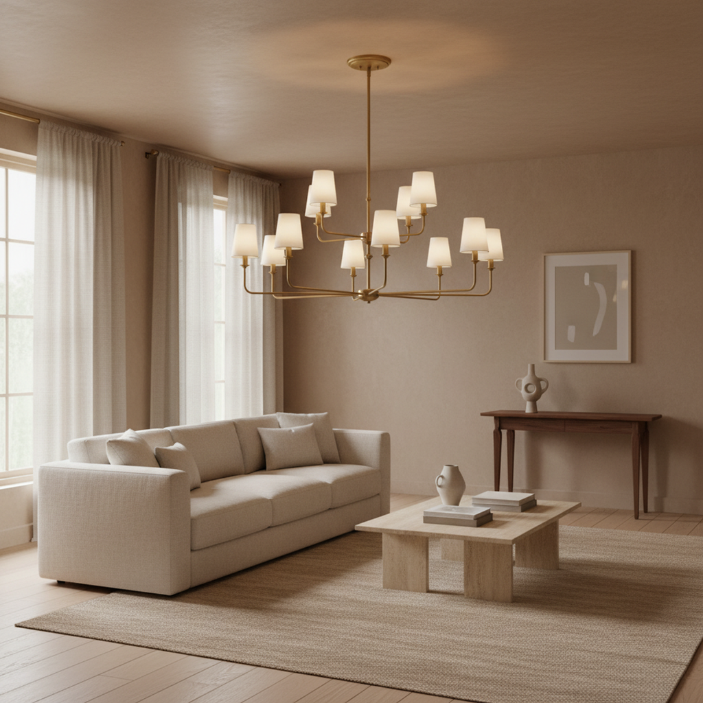 12-Light Modern Ceiling Light Chandelier