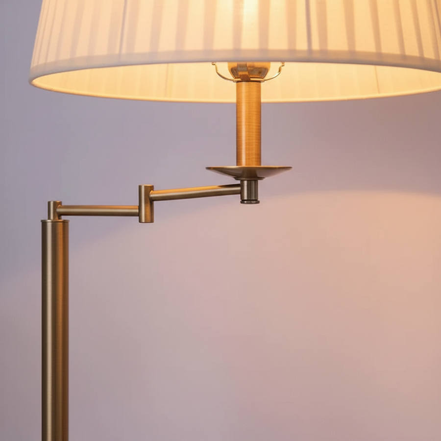 Adjustable Brass Floor Lamp