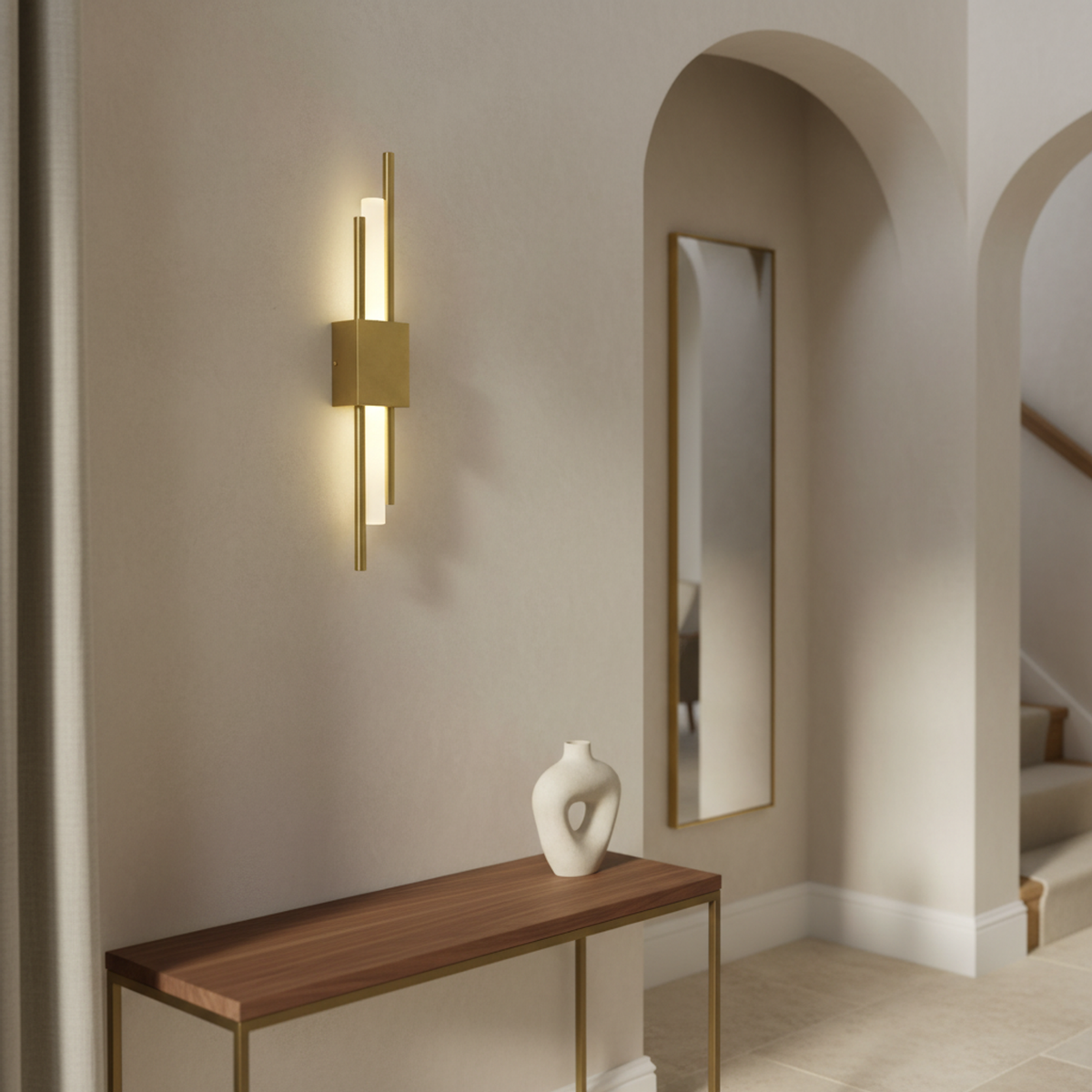 Double Tube LED Wall Sconce