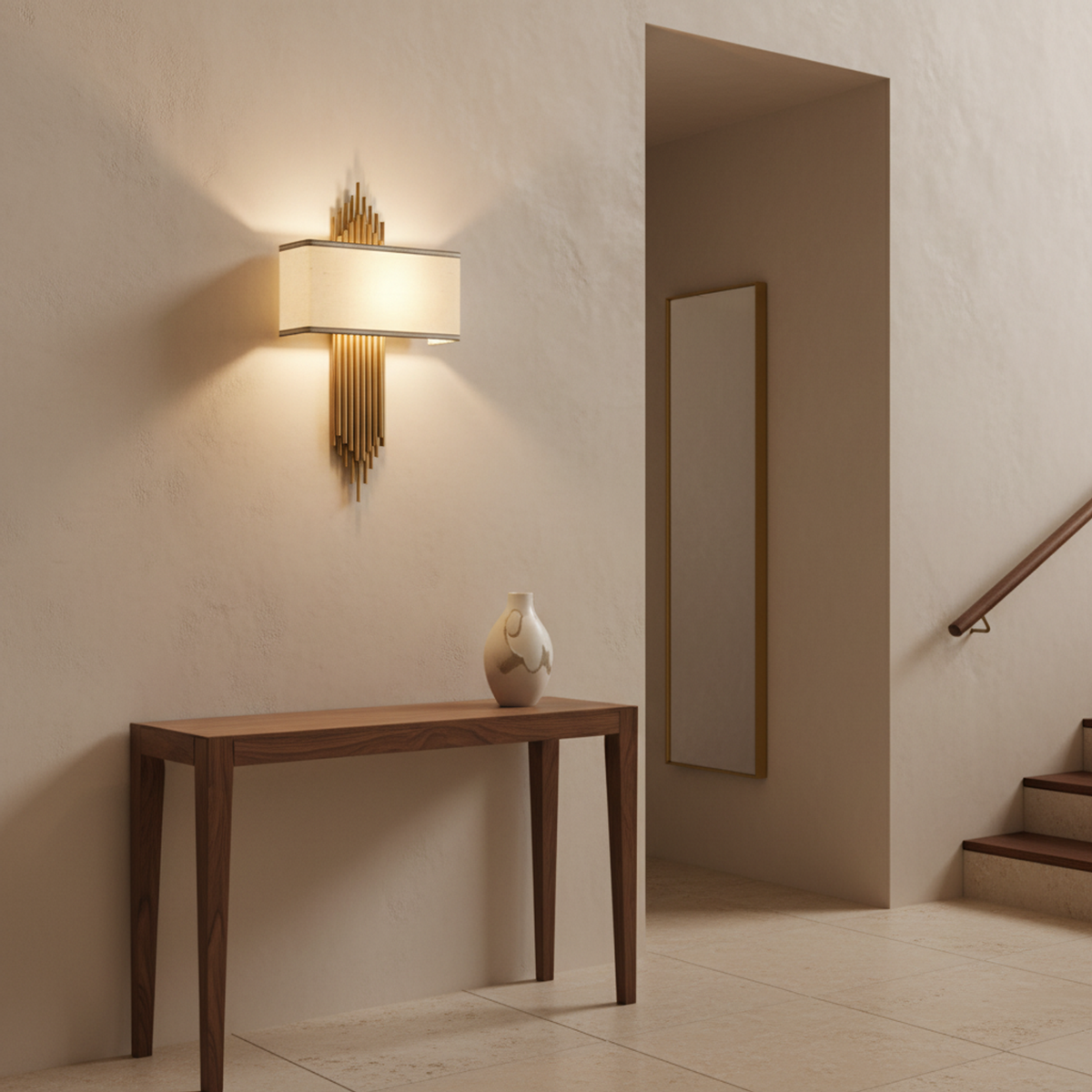 Art Deco Rod Wall Sconce