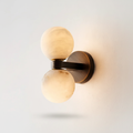 Double Globe Stone Wall Sconce