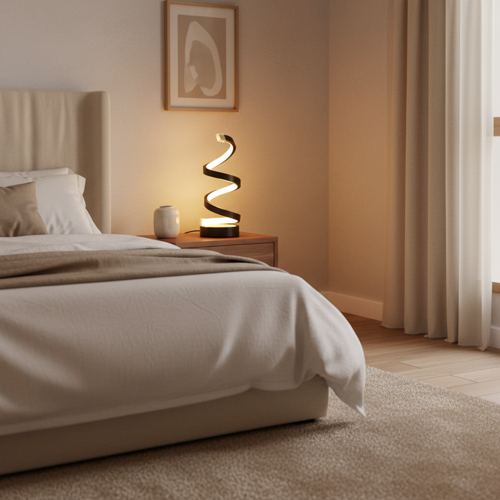 Modern Spiral LED Table Lamp