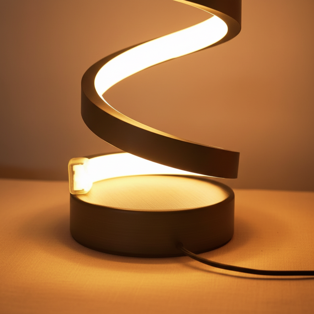 Modern Spiral LED Table Lamp