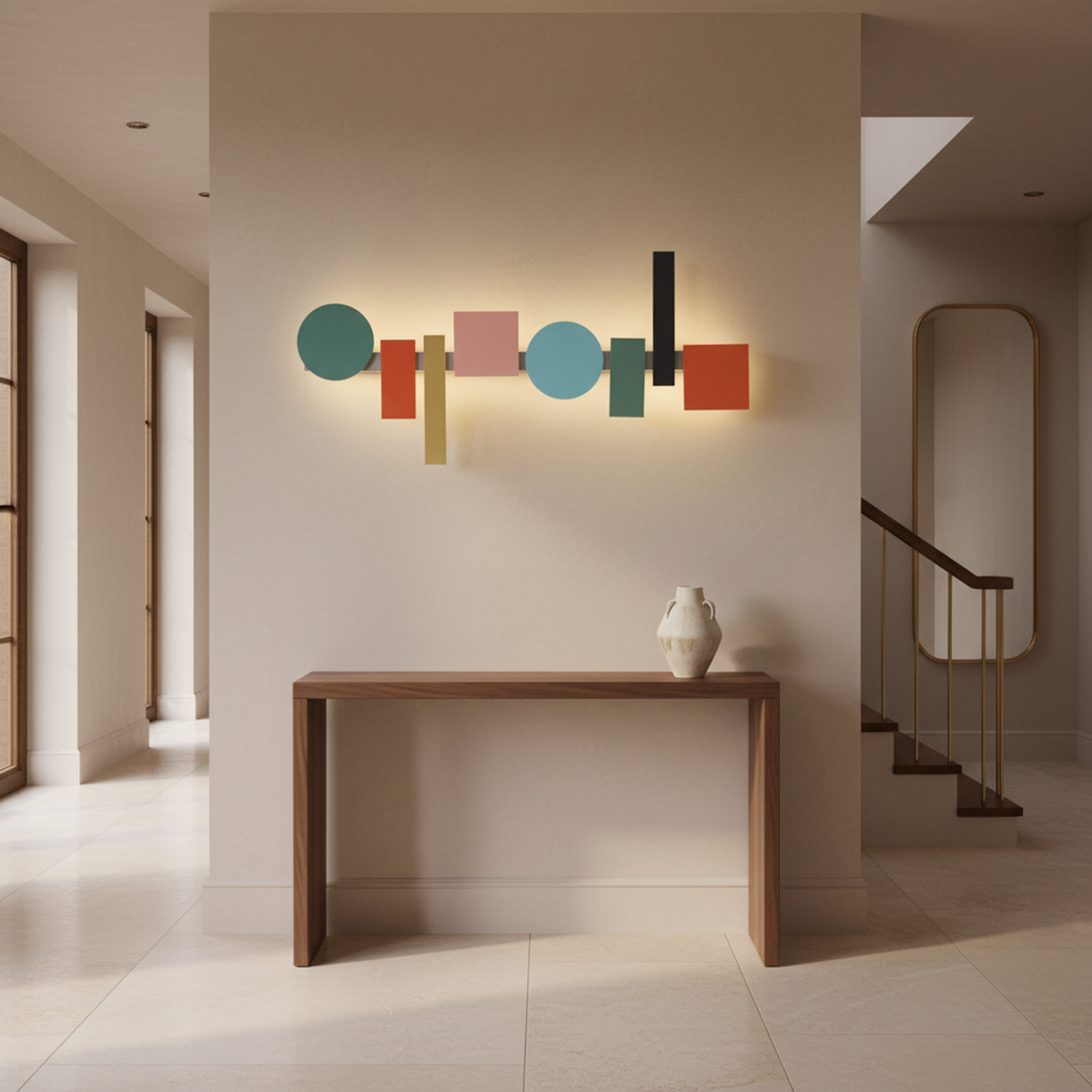 Color Block LED Wall Sconce