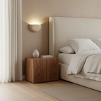 Travertine Half Moon Wall Sconce