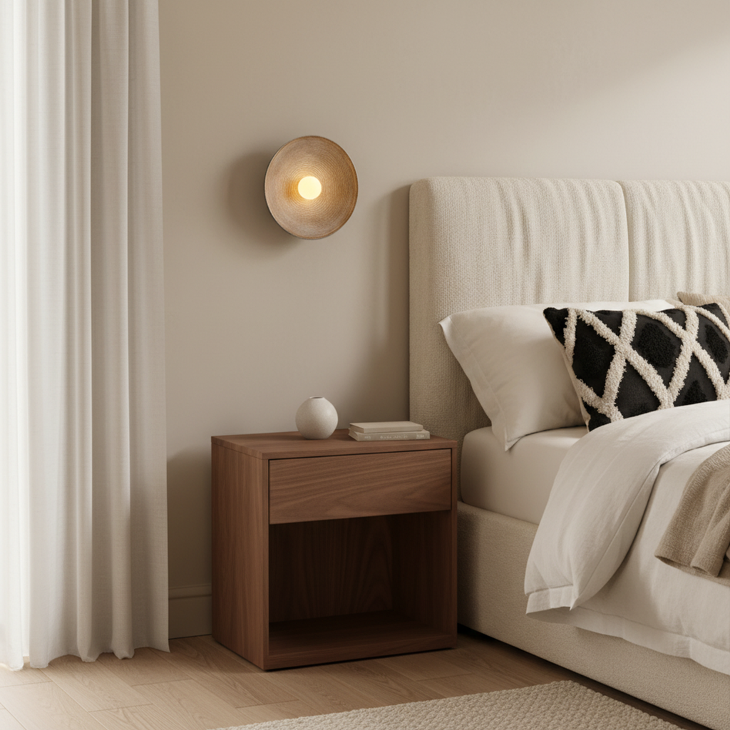 Woven Disc Wall Sconce