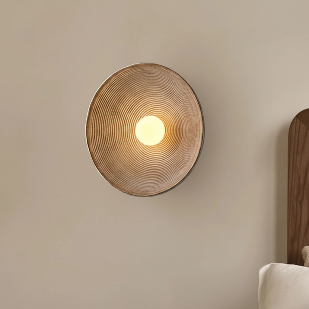 Woven Disc Wall Sconce