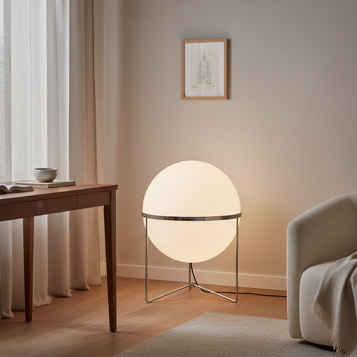 Soft Orb Light for Calm Corners