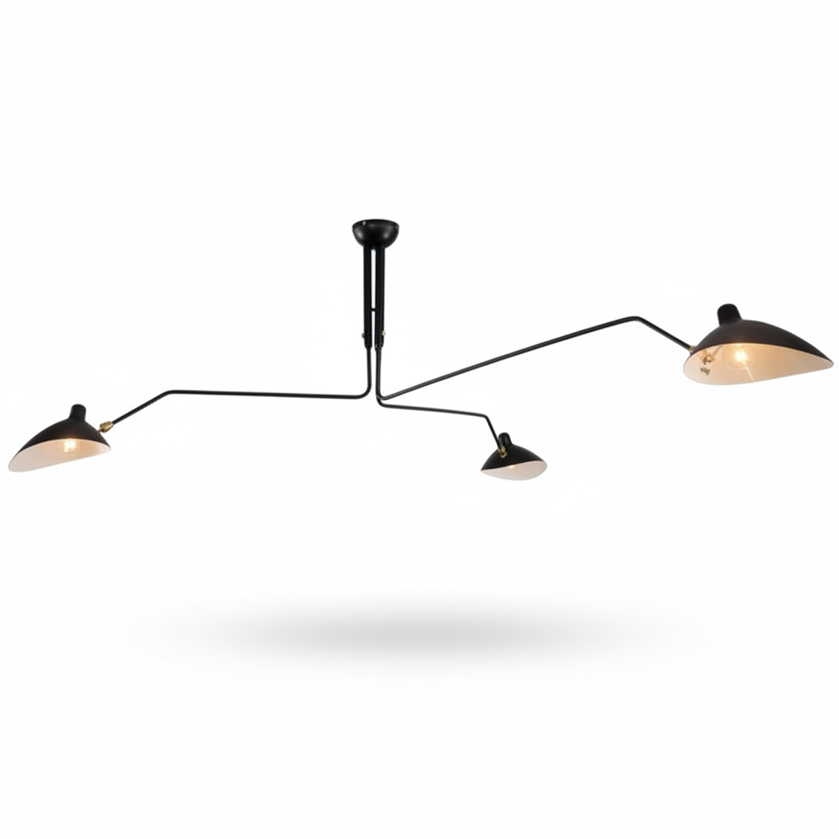 Three Arm Ceiling Light