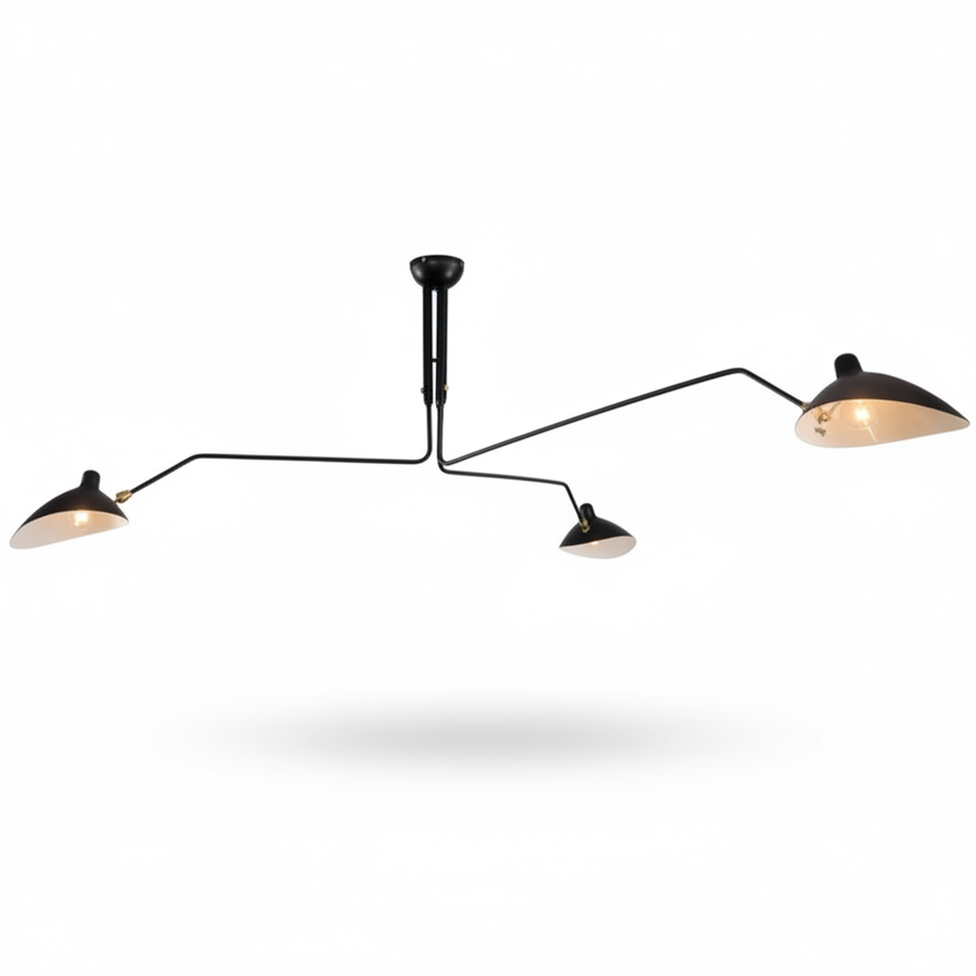 Three Arm Ceiling Light