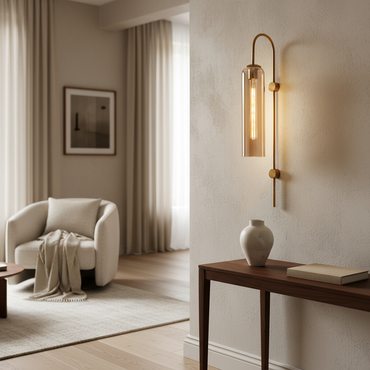 Modern Luxury Glass LED Wall Sconce