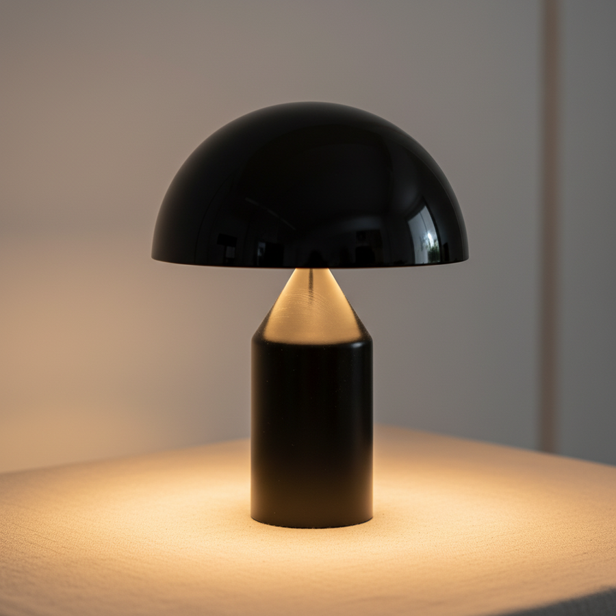 Small Black Rechargeable Touch Table Lamp