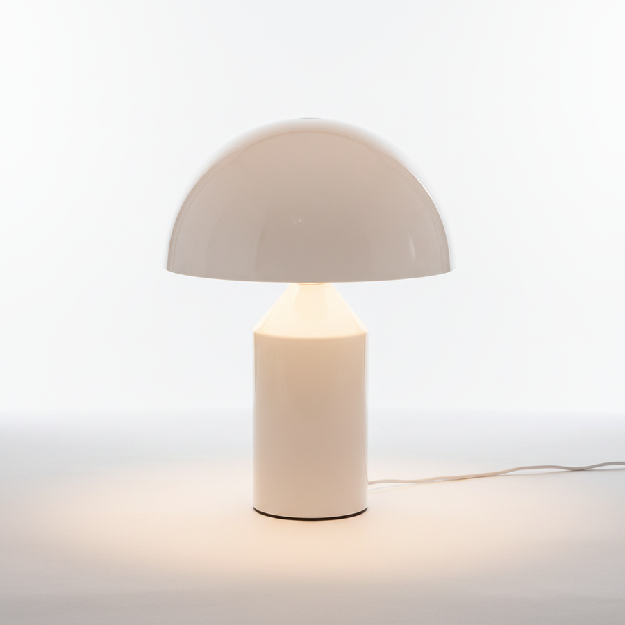 Large White Rechargeable Touch Table Lamp