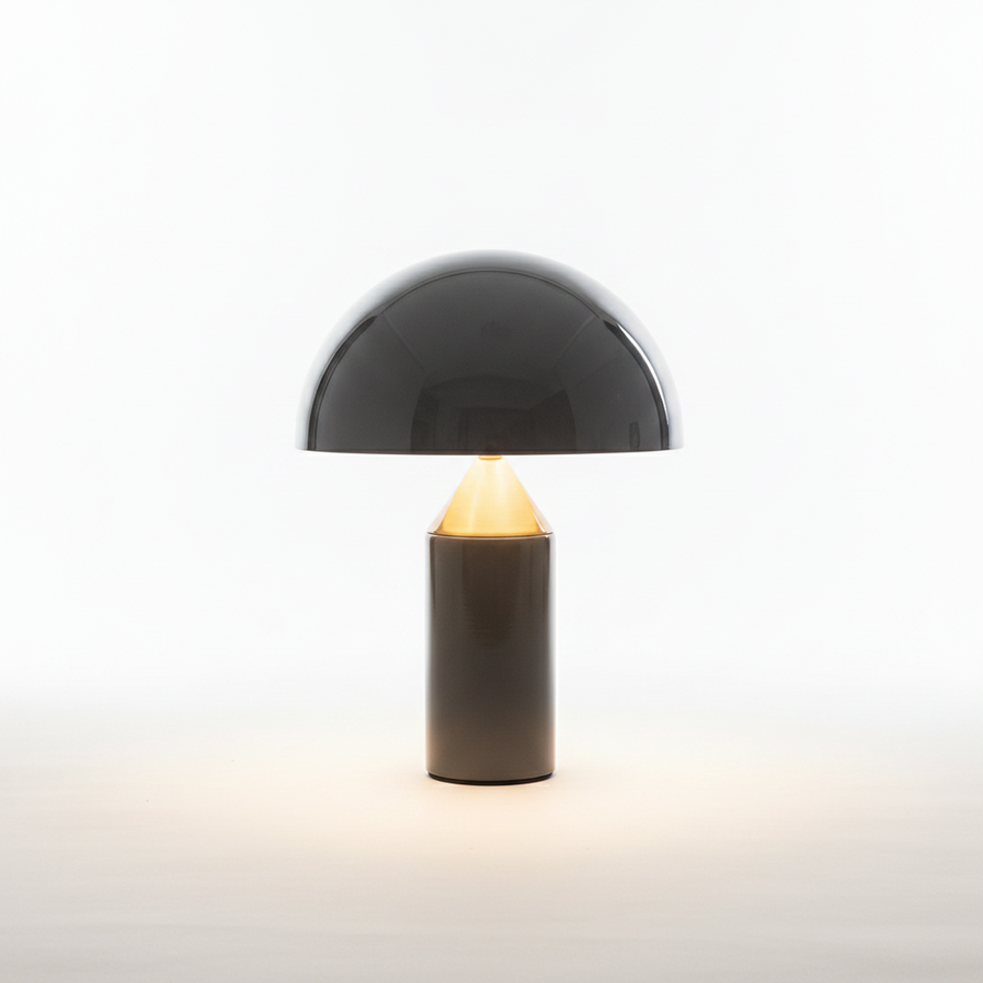 Large Black Rechargeable Touch Table Lamp