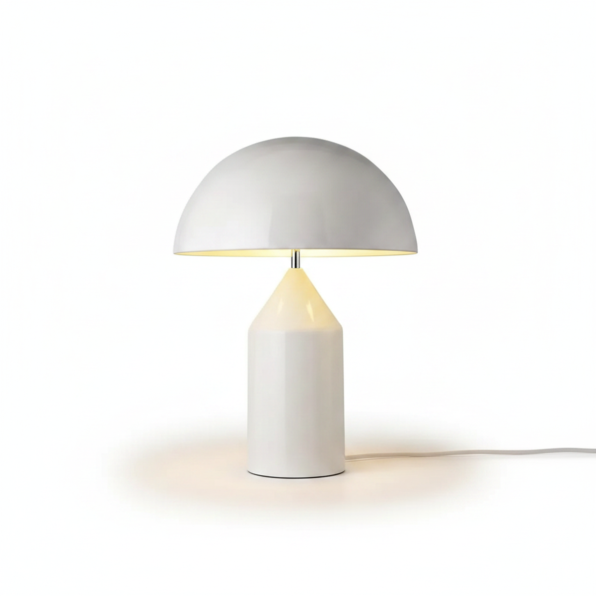 Small White Rechargeable Touch Table Lamp