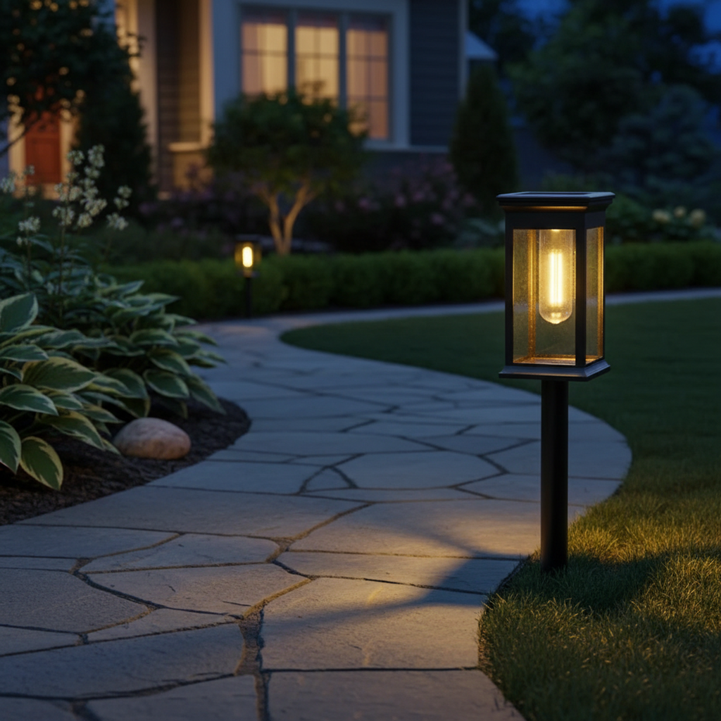 Solar LED Outdoor Pathway Light Pack of 8