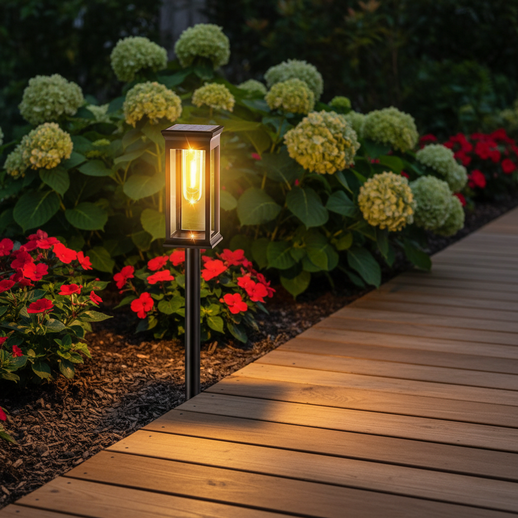 Solar LED Outdoor Pathway Light Pack of 2