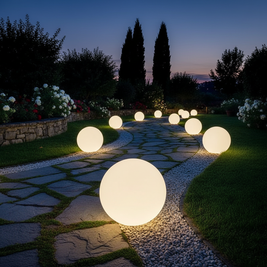 Solar LED Outdoor Pathway Light 40cm