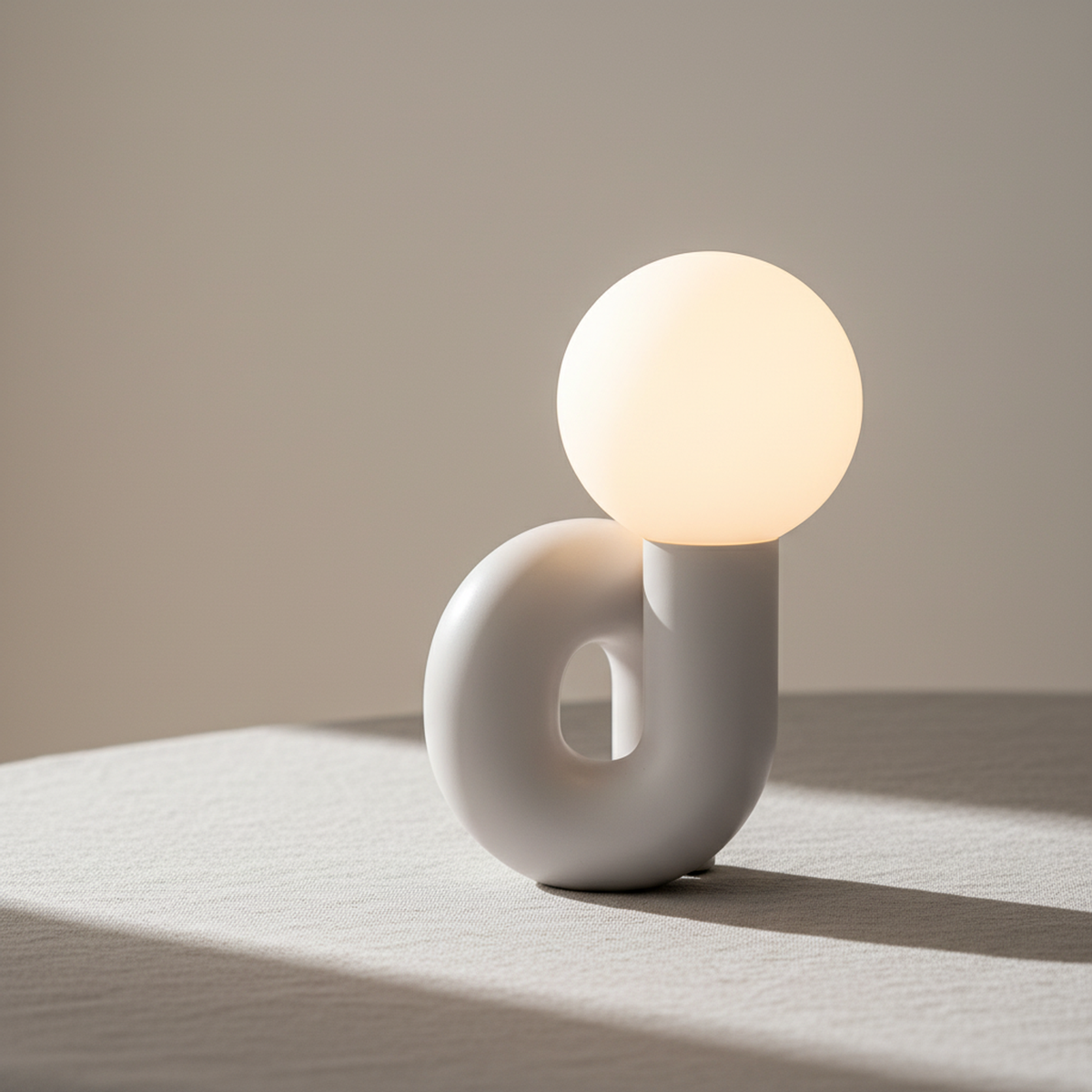 White Rechargeable Touch Table Lamp