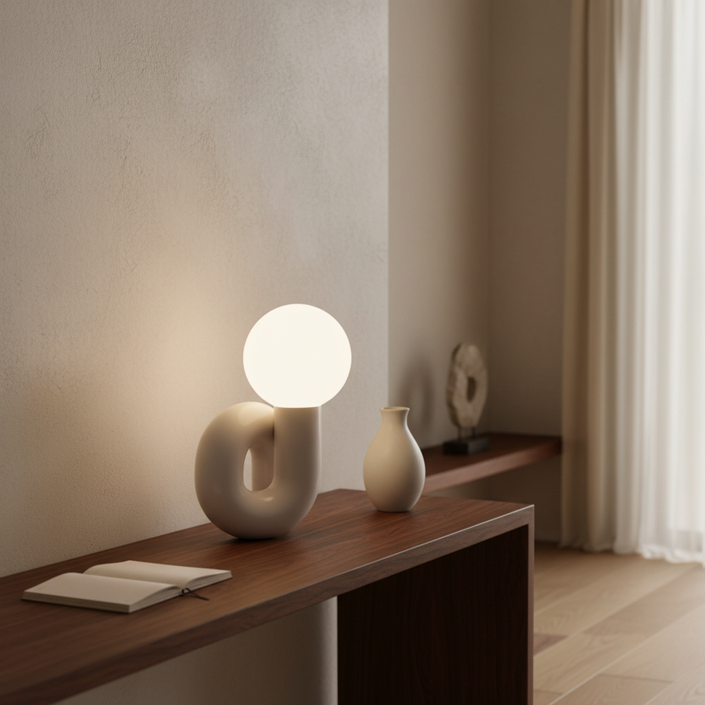 White Rechargeable Touch Table Lamp