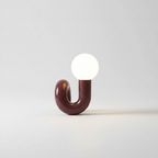 Red Rechargeable Touch Table Lamp