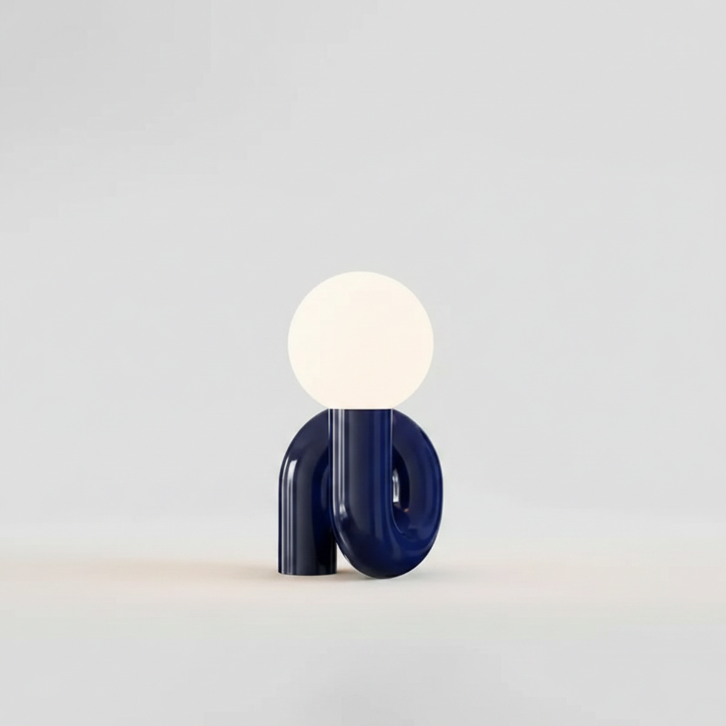 Blue Rechargeable Touch Table Lamp