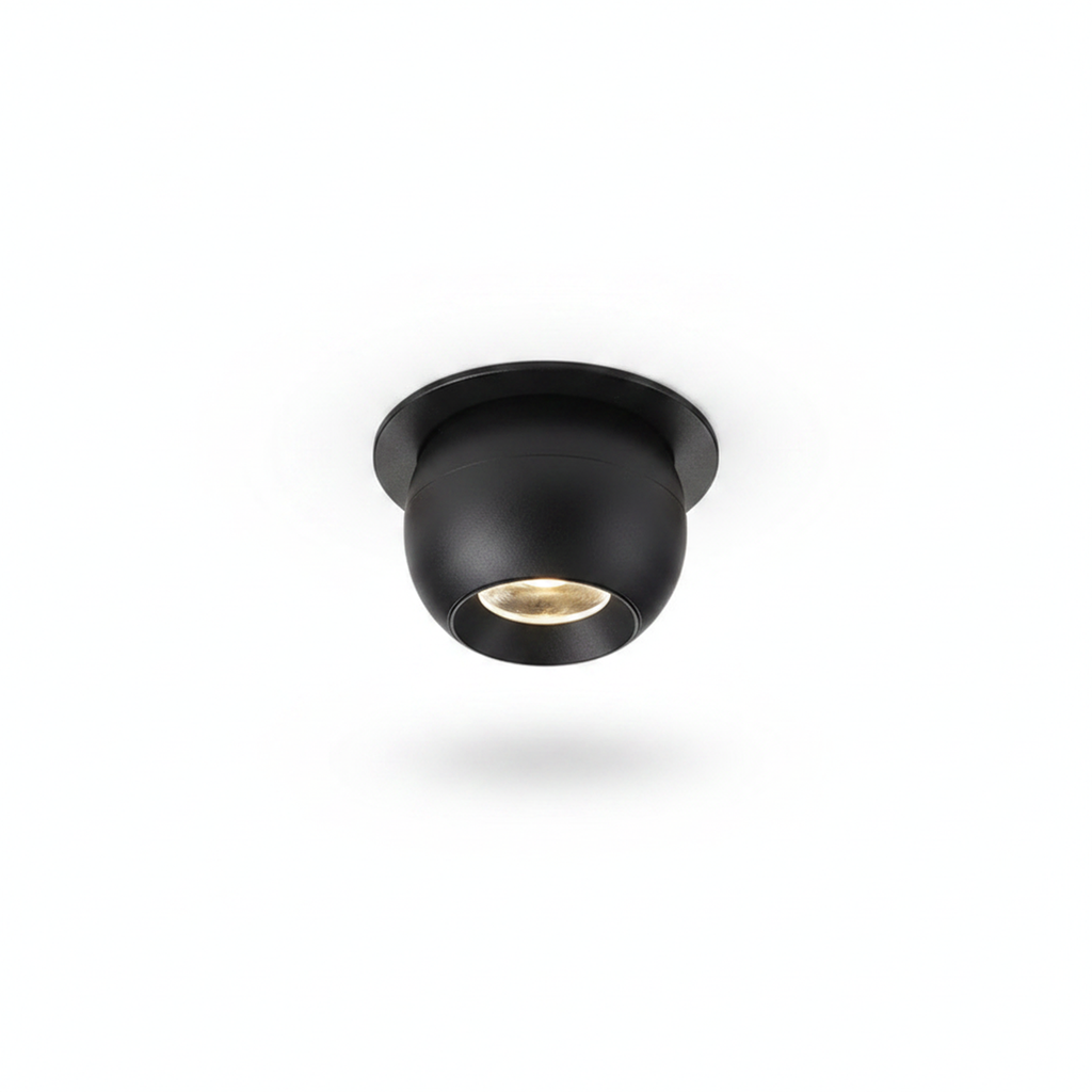 Black Recessed Small Beam LED Spotlight Warm White