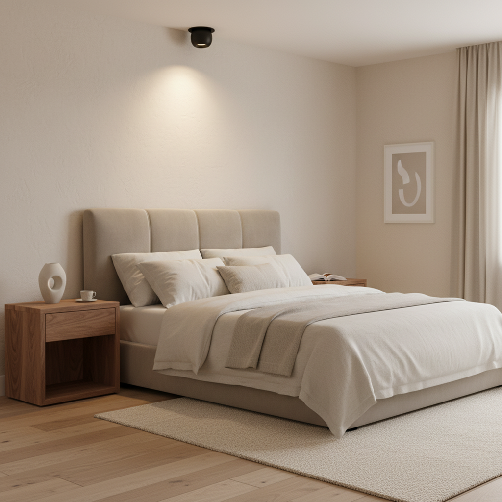 Black Recessed Small Beam LED Spotlight Warm White