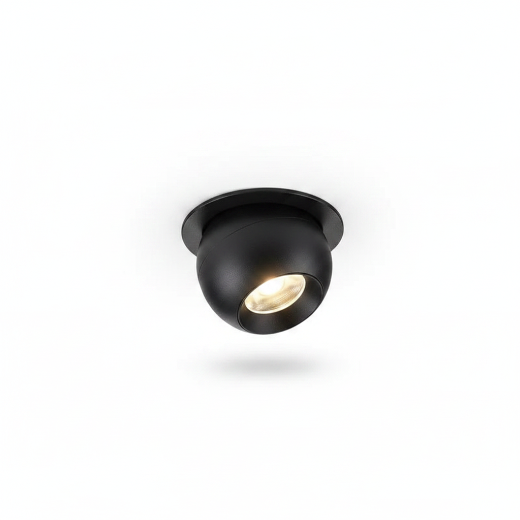 Black Recessed Small Beam LED Spotlight Natural White