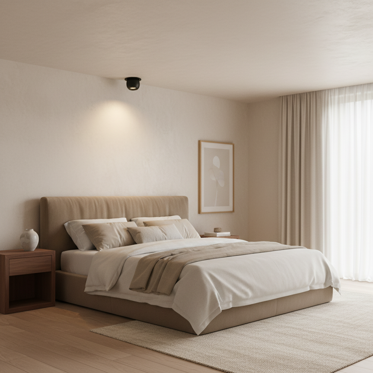 Black Recessed Small Beam LED Spotlight Natural White