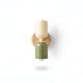 Beige and Green Nordic LED Wall Sconce