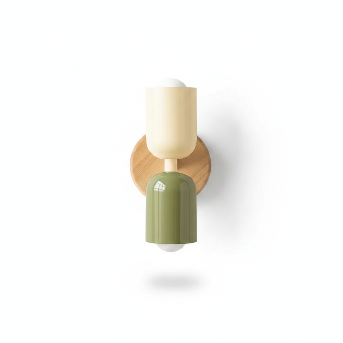 Beige and Green Nordic LED Wall Sconce