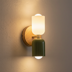 Beige and Green Nordic LED Wall Sconce