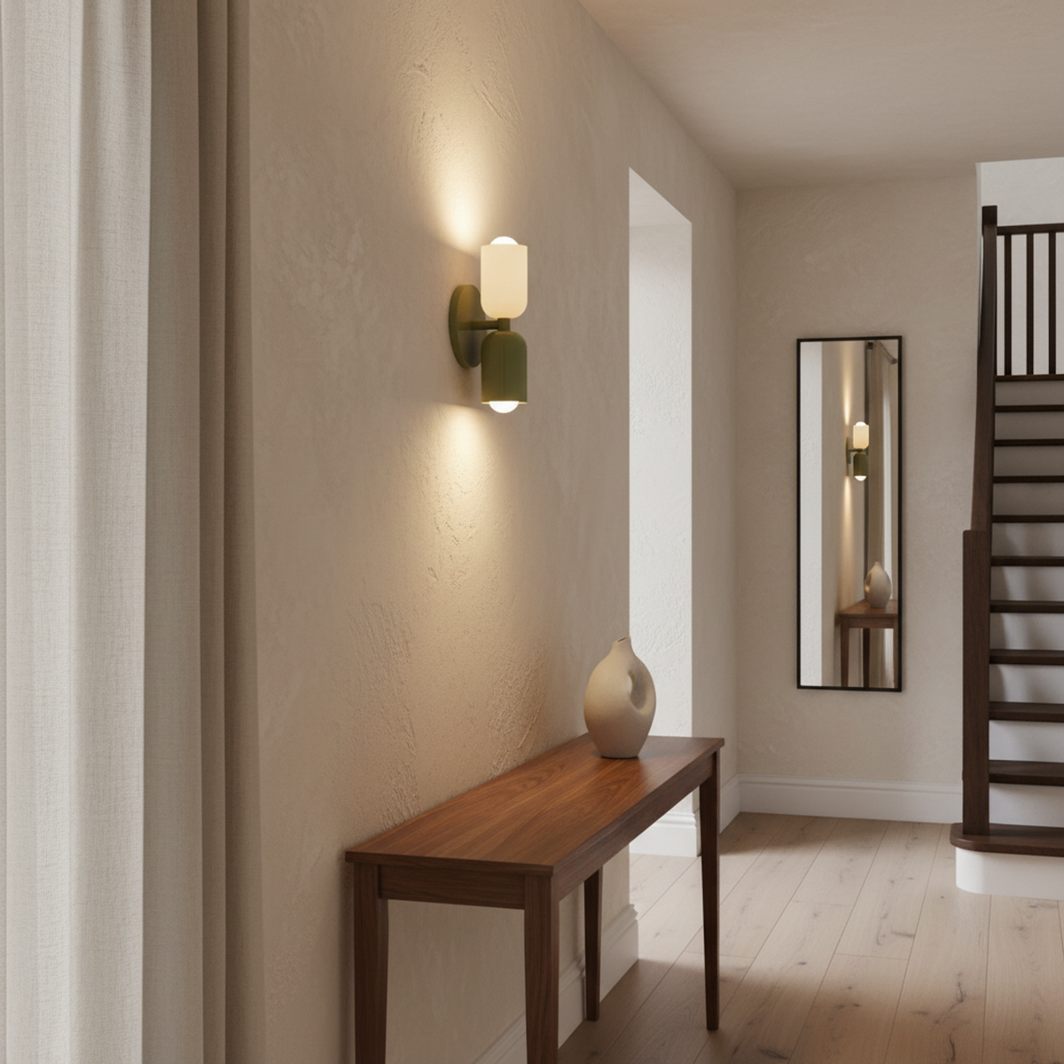 Green Nordic LED Wall Sconce