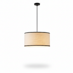 Modern Black Wabi Sabi Japanese Chandelier Natural Light