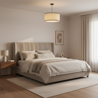 Modern Black Wabi Sabi Japanese Chandelier Natural Light