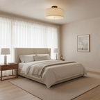 Modern White Wabi Sabi Japanese Chandelier White Light