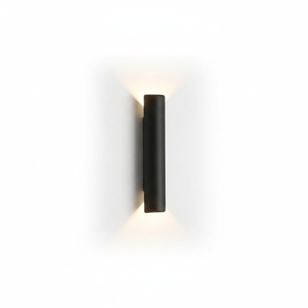 LED Outdoor Garden Wall Sconce 40cm Black