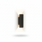 LED Outdoor Garden Wall Sconce 20cm Black