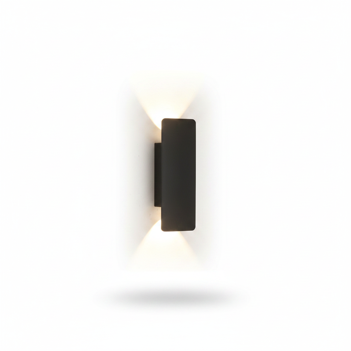 LED Outdoor Garden Wall Sconce 20cm Black