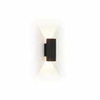 LED Outdoor Garden Wall Sconce 10cm Black