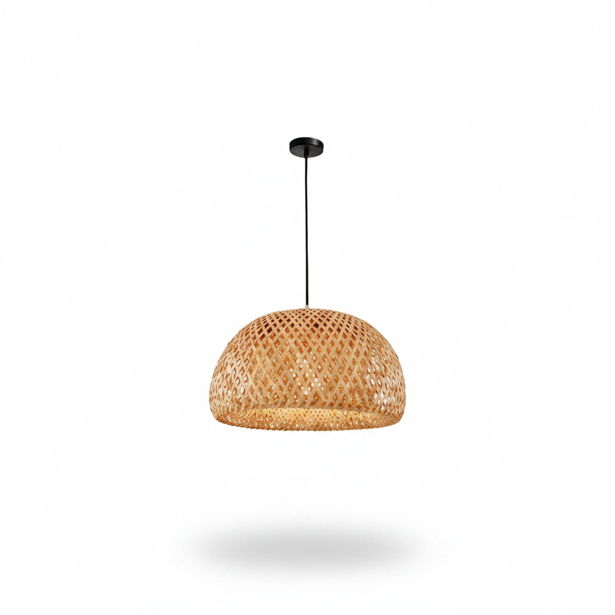 Handwoven Bamboo Chandelier – Camden