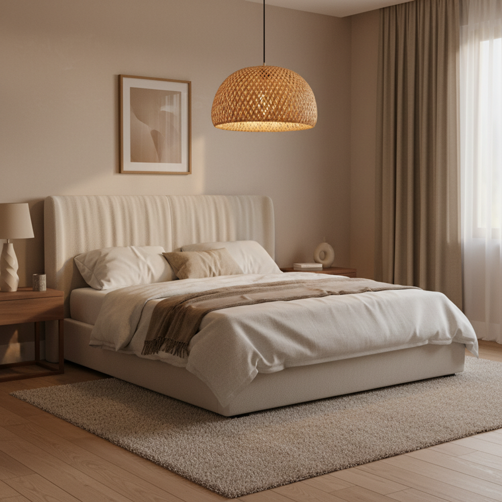 Handwoven Bamboo Chandelier – Camden