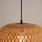 Handwoven Bamboo Chandelier – Camden